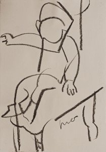 carboncillo/charcoal, 59.4x42 cm