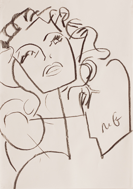 carboncillo/charcoal, 59.4x42 cm