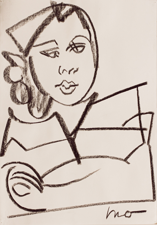 carboncillo/charcoal, 59.4x42 cm