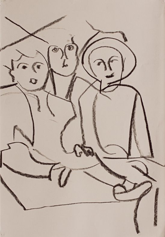 carboncillo/charcoal, 59.4x42 cm